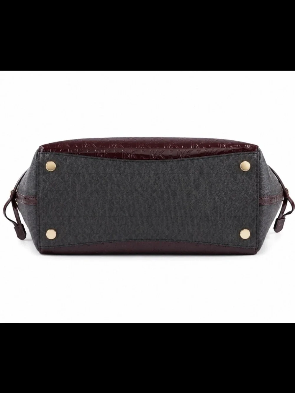 Michael Michael Kors Voyager Dark Berry Leather Monogram Tote OS